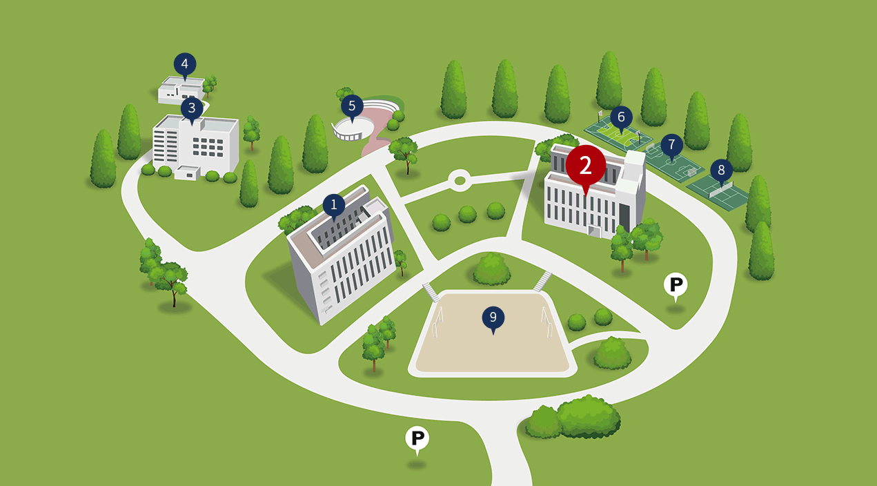 각 건물의 위치를 그린 이미지