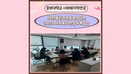 대전열린가정폭력상담소-2023 하계 사회복지현장실습