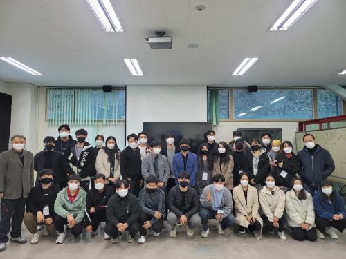 골프학전공 교수진 및 재학생 미팅