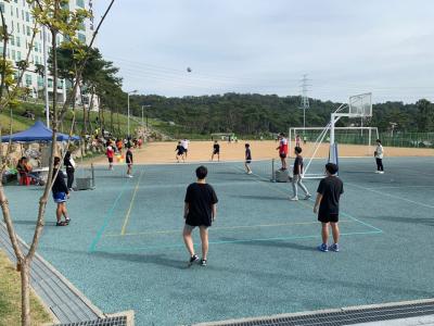 2019년 체육대회 행사 족구 결승 8