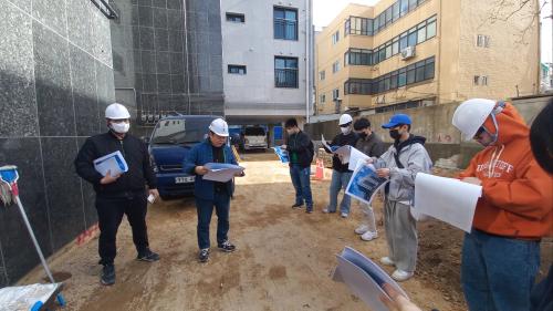 2023-04-12 건축설계1 현장견학 수업특강 진행