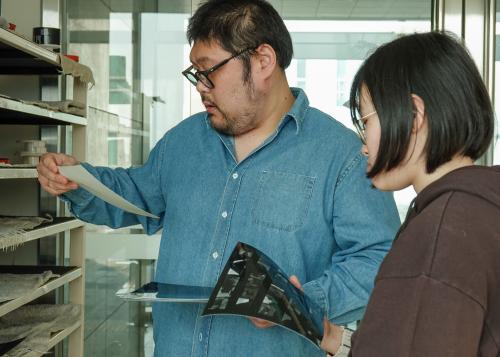 흑백사진실기 강의현장 - 2학년 교과목