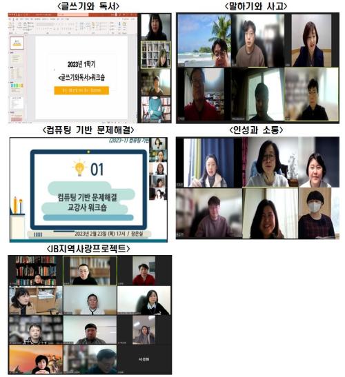 중부대 학생성장교양학부, 2023-1학기 기초 및 핵심교양 지정과목별 교수자 역량 강화 워크숍 개최