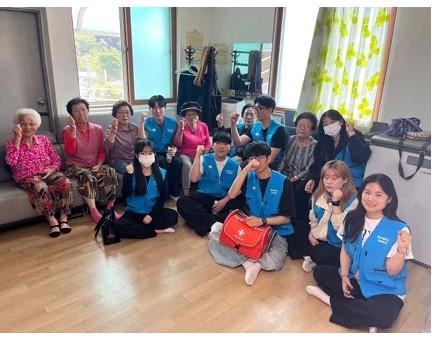 간호학과 노인건강관리 및 건강교육 사회봉사 활동